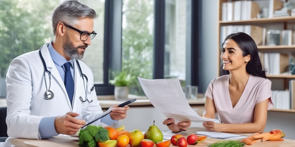 nutritionist and endocrinologist consultation