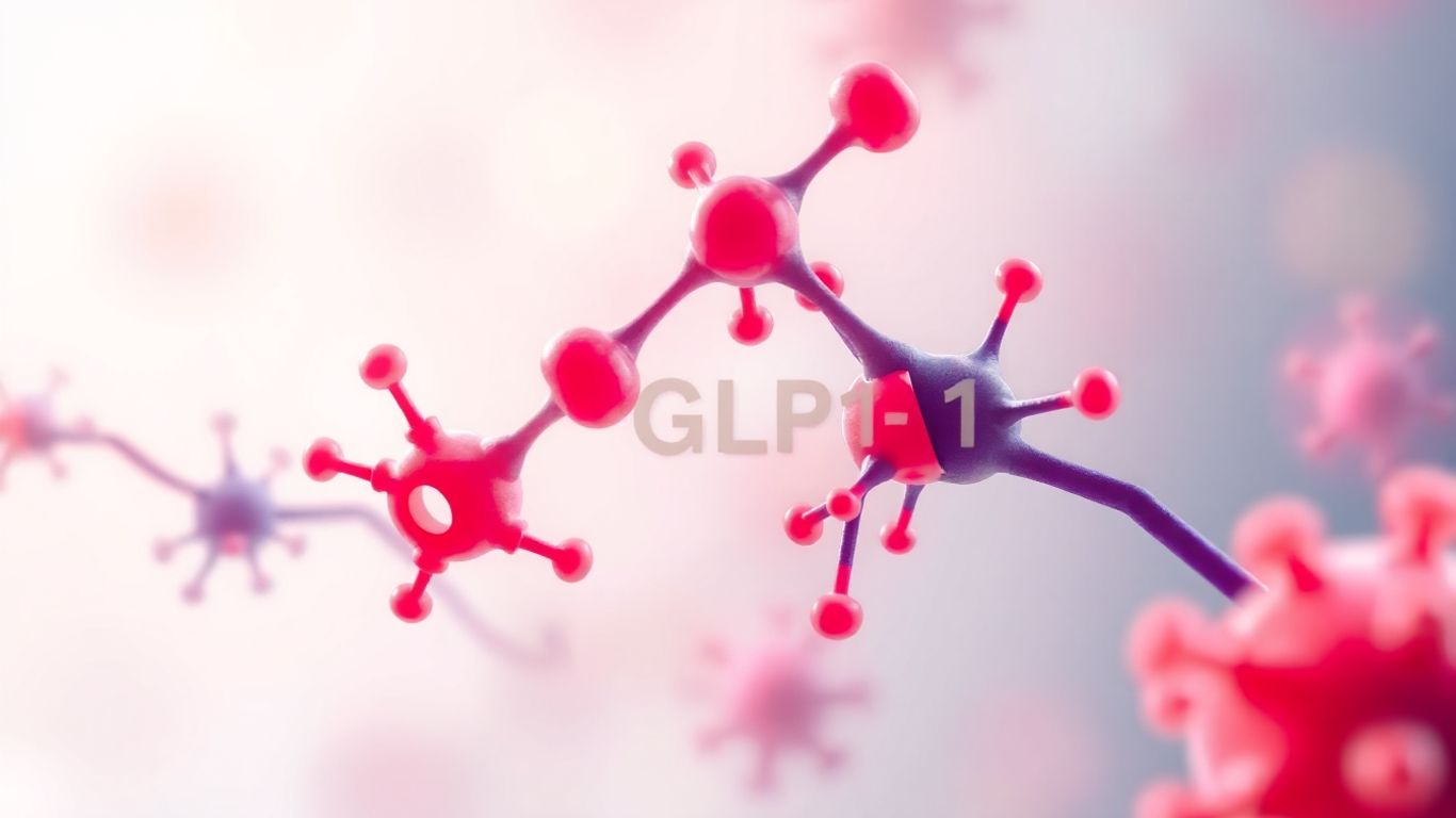 Moléculas GLP-1 em ação no corpo humano.
